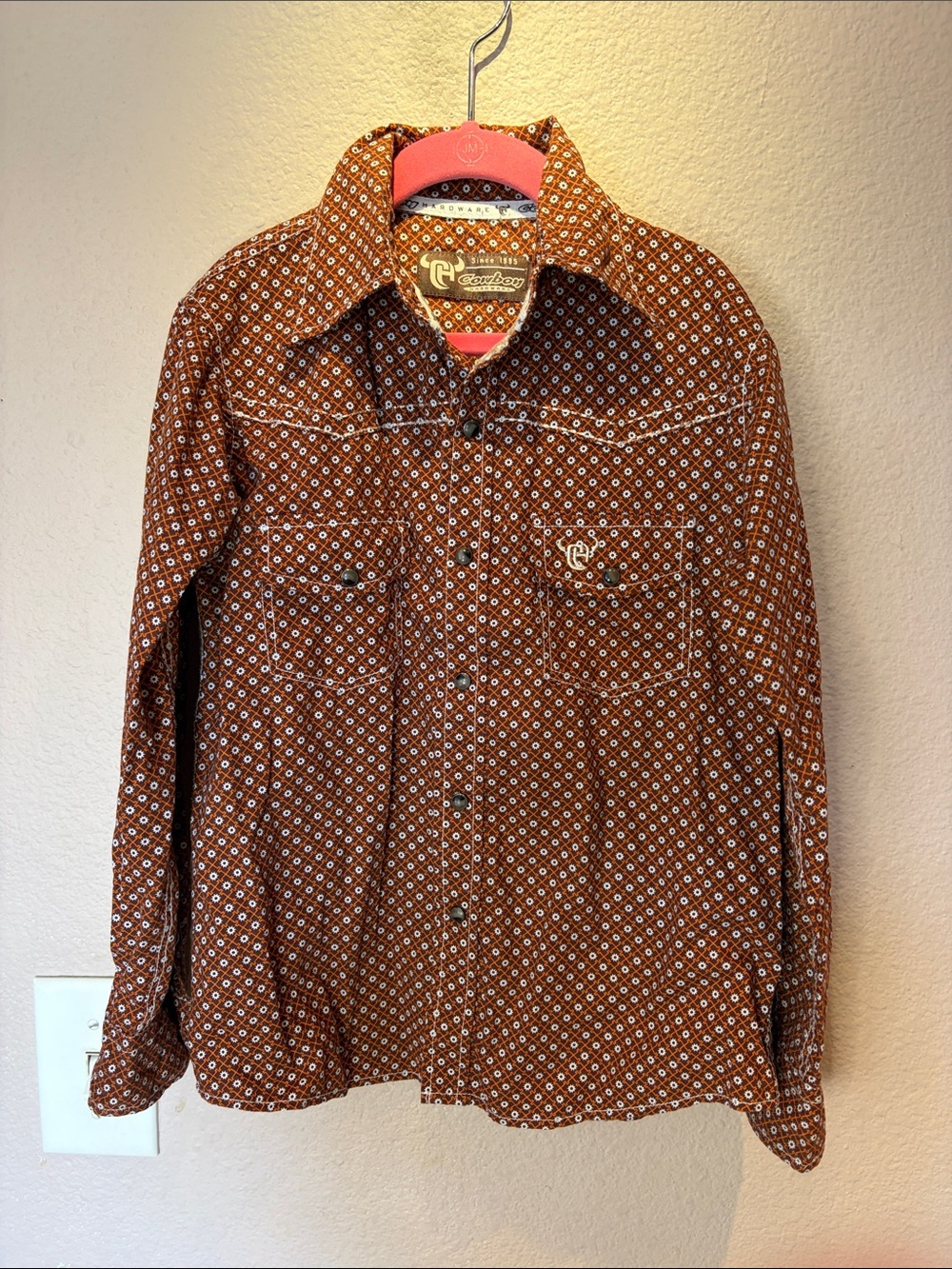 Cowboy Hardware Kid’s Snap Up Western Wear Shirt Size Small 6